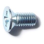 MIDWEST FASTENER M8-1.25 x 16 mm Phillips Flat Machine Screw, Zinc Plated Steel, 25 PK 31261